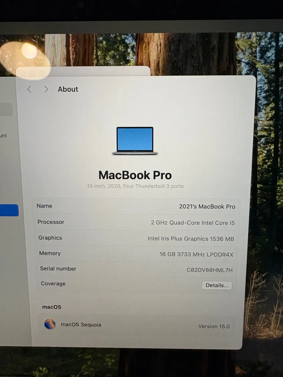Apple MacBook Pro 2020 Touch Bar 13in 16gb RAM/500 - Image 2
