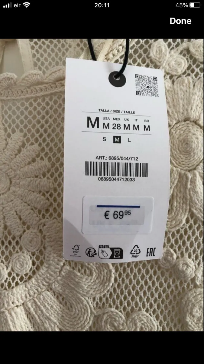 Ladies BNWT Zara dress size M €40 - Image 3