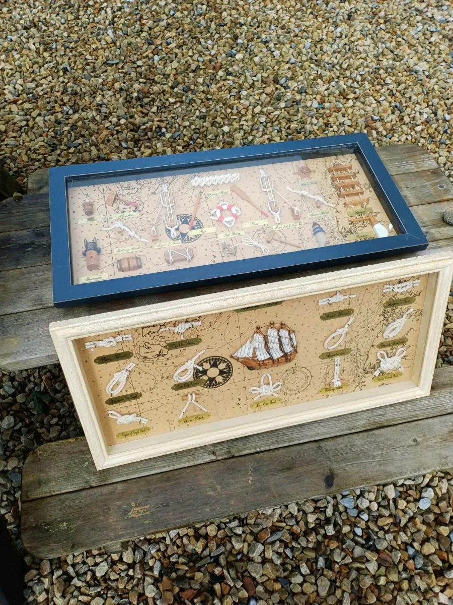 Vintage Handmade Nautical 3D Display Case - Image 1