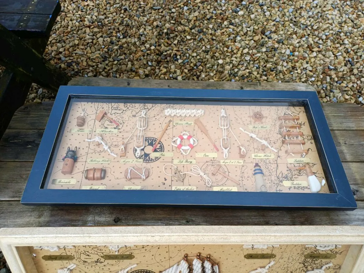 Vintage Handmade Nautical 3D Display Case - Image 3