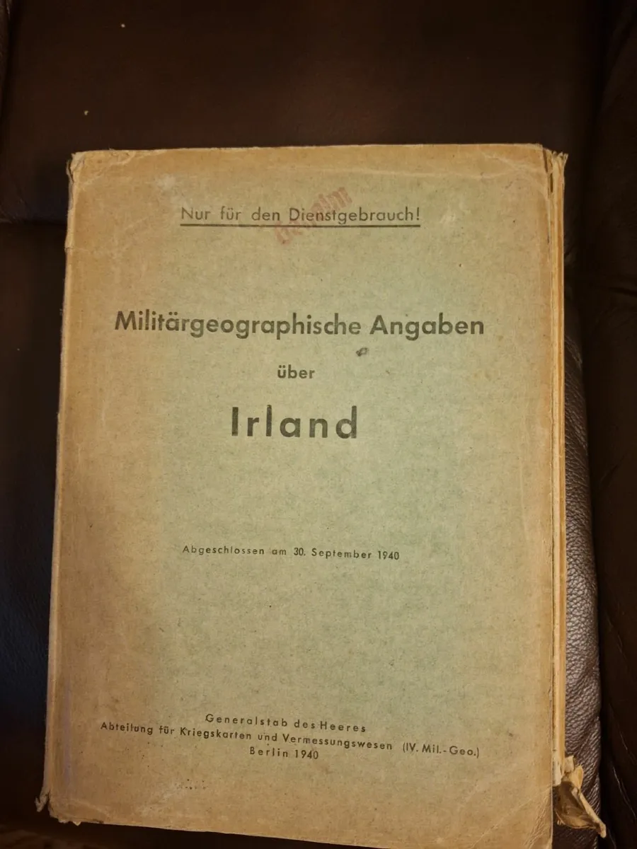 German book of Maps of Ireland during World War 2