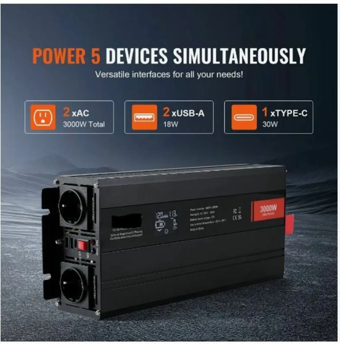 Pure Sine Wave Power Inverter 3000W - Image 4