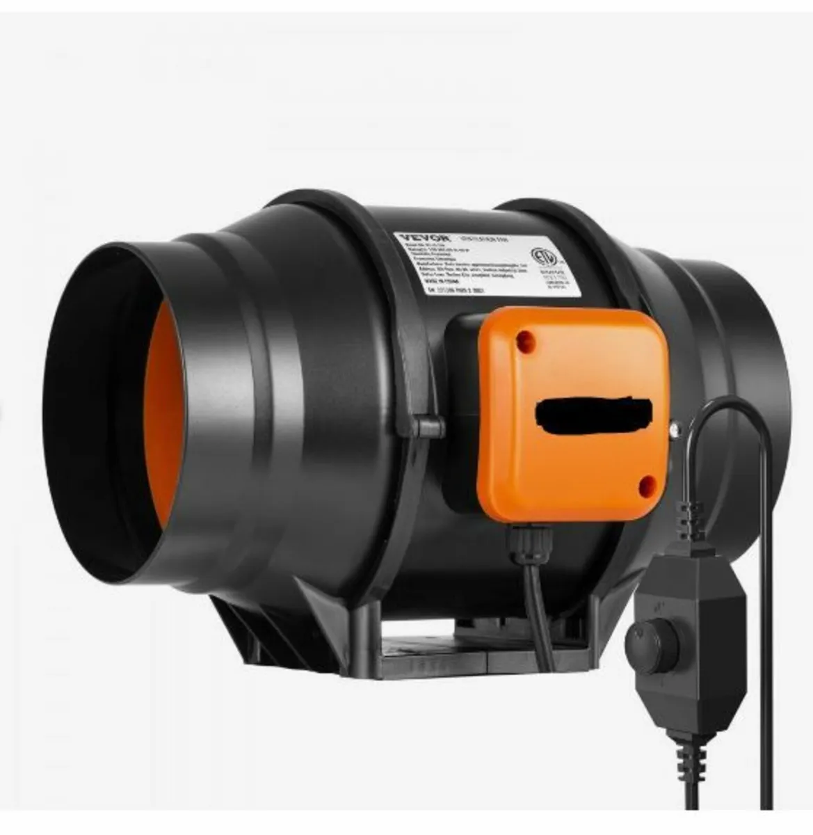 152.4mm Inline Duct Fan HVAC Exhaust Blower Kit - Image 3
