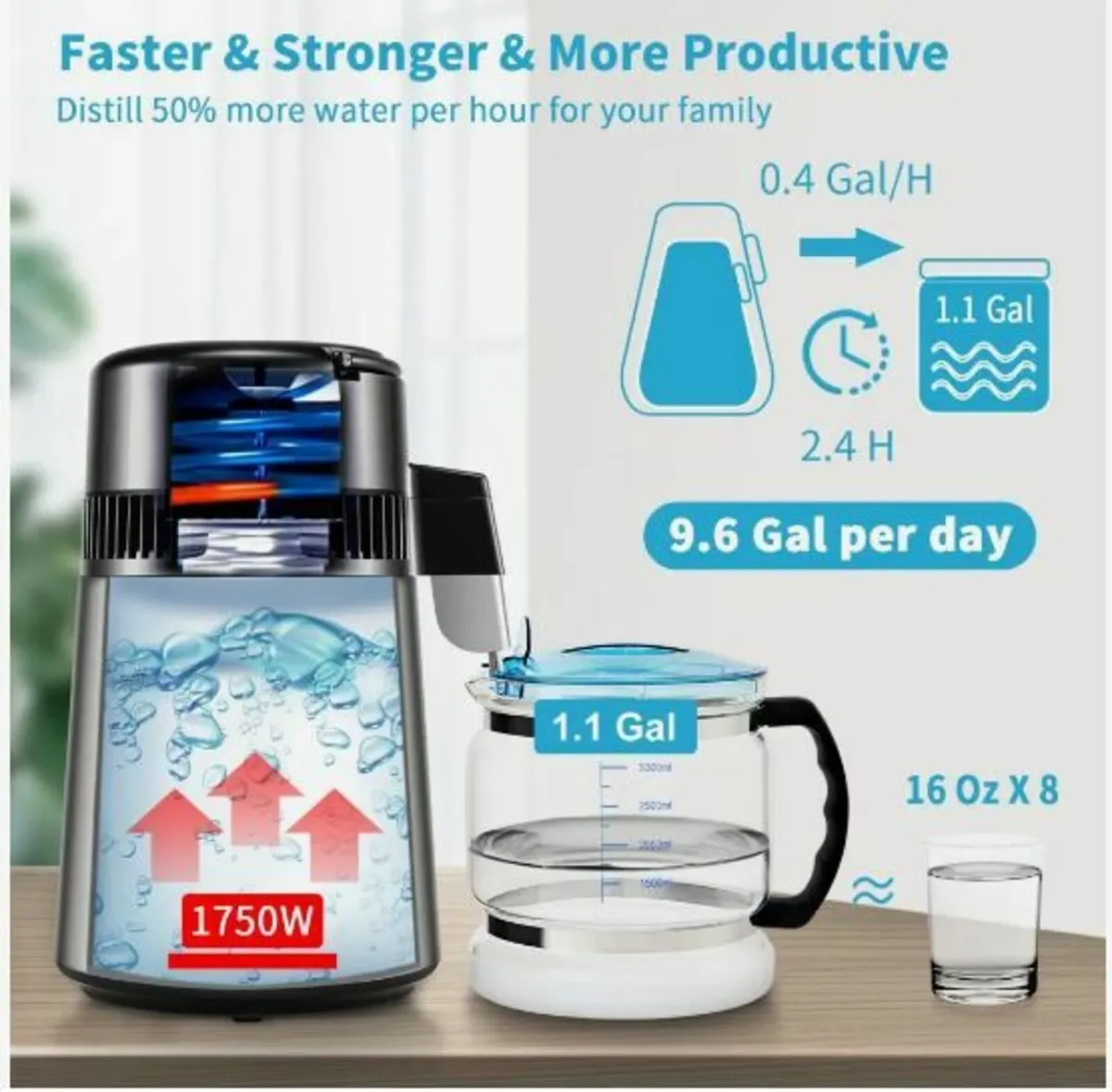 4L Water Distiller 1.5L/H Distilled Water - Image 4
