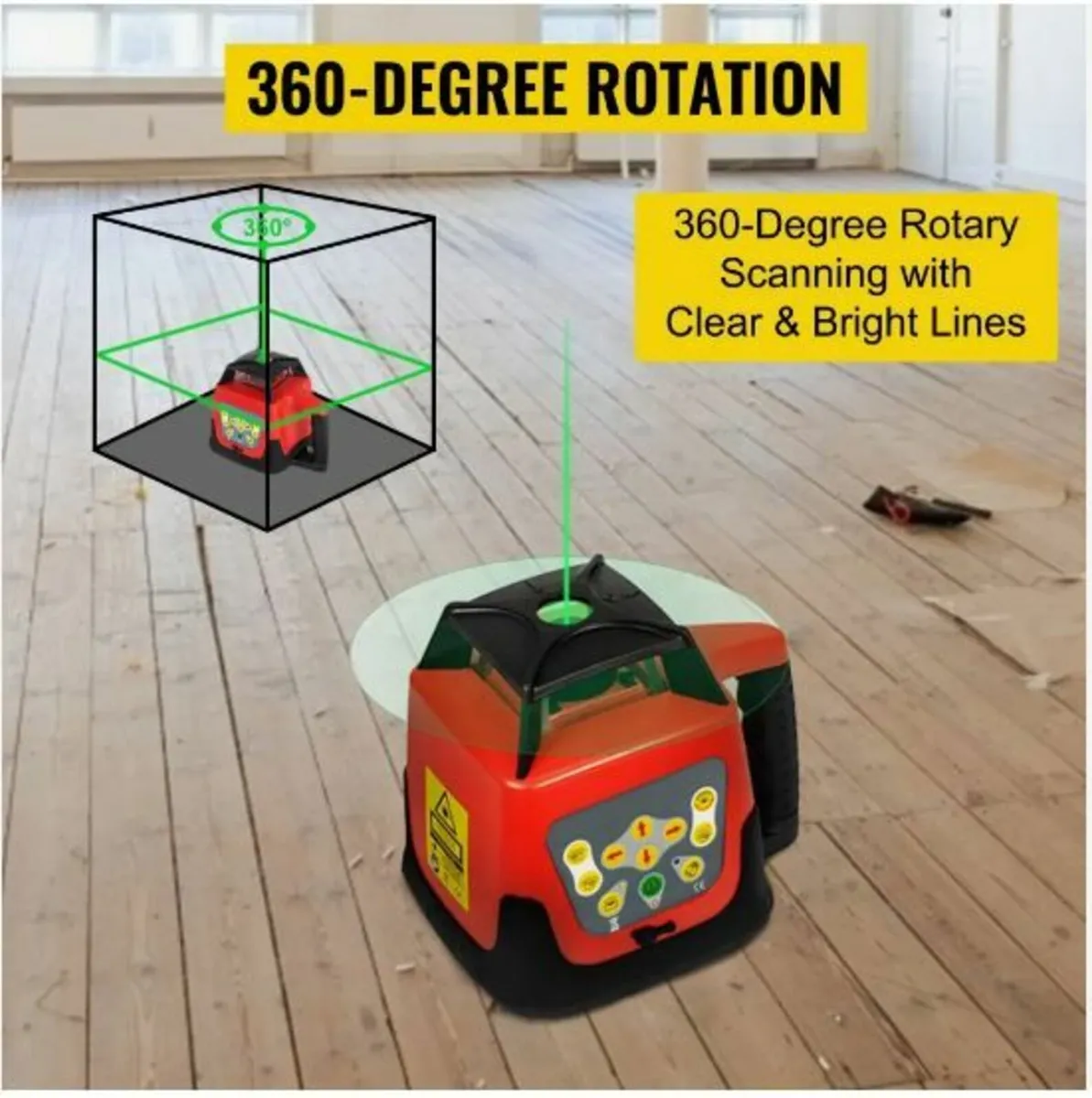 Green Rotary Laser Level Kit - Image 4