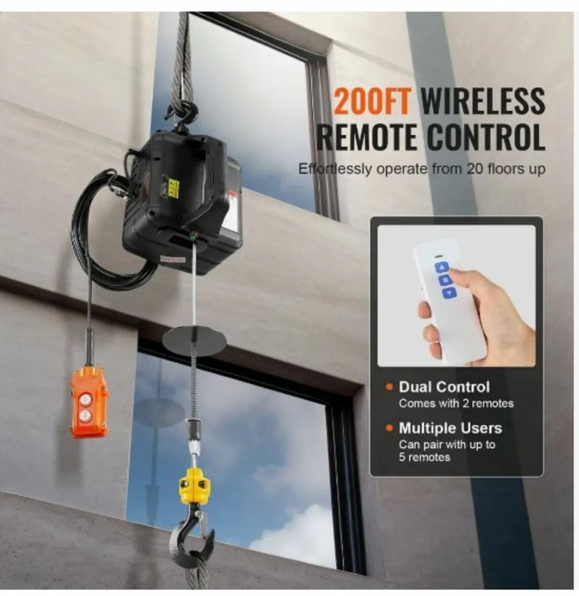 3-in-1 Portable Electric Hoist Winch - Image 3