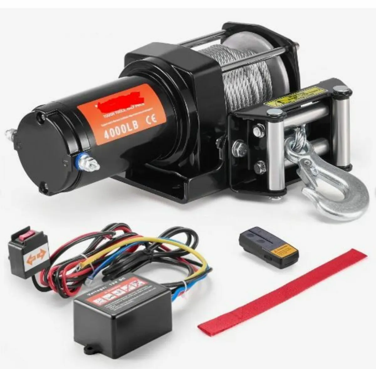 Electric Winch ATV UTV 1814.4 kg Steel - Image 1