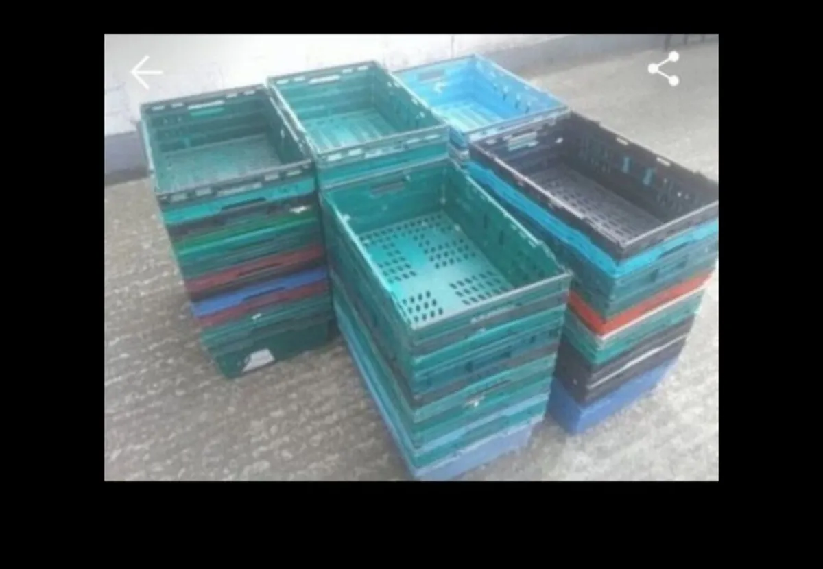 Storage stacking crates 1e each great condition an - Image 2