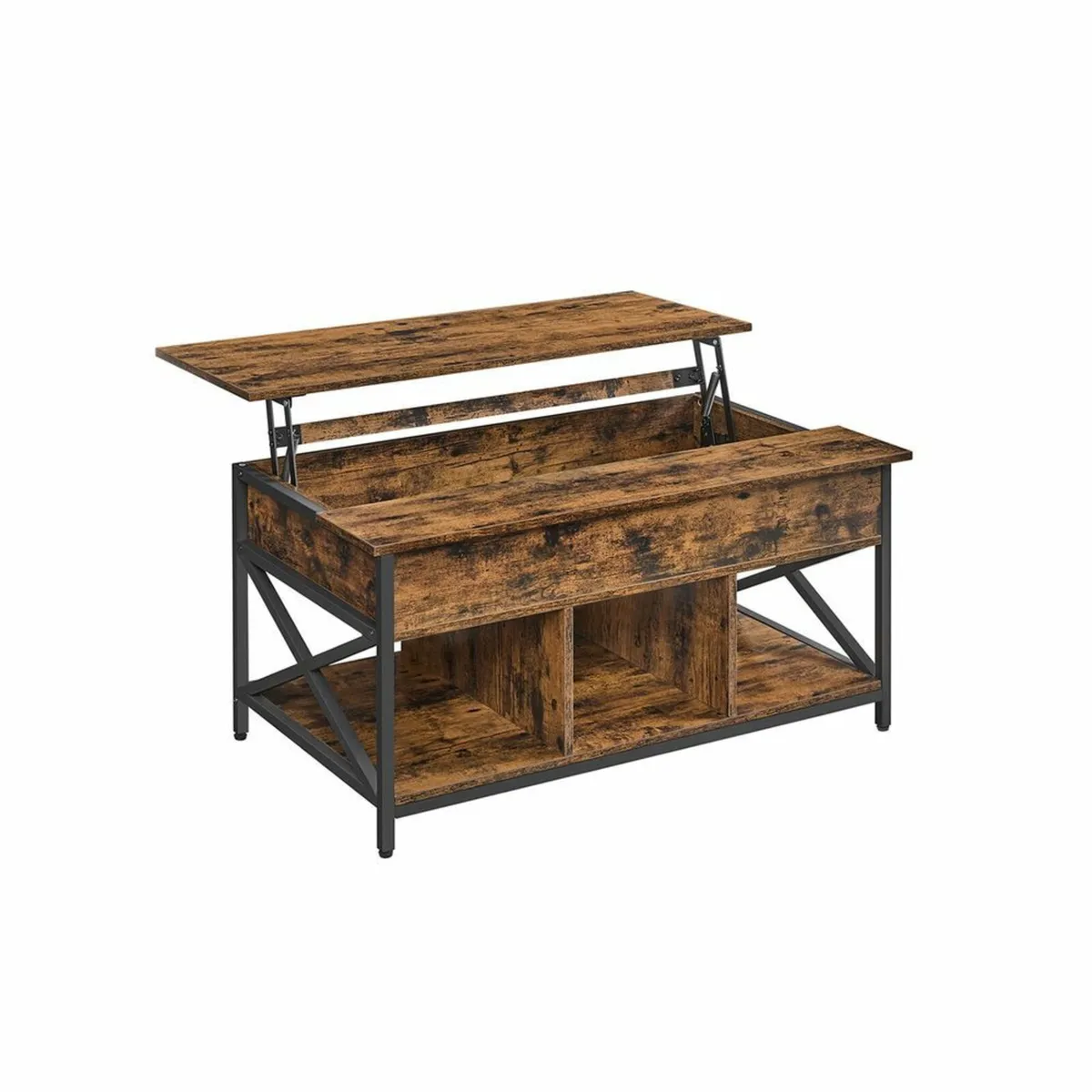 Coffee Table, Height-Adjustable Living Room Table, - Image 1