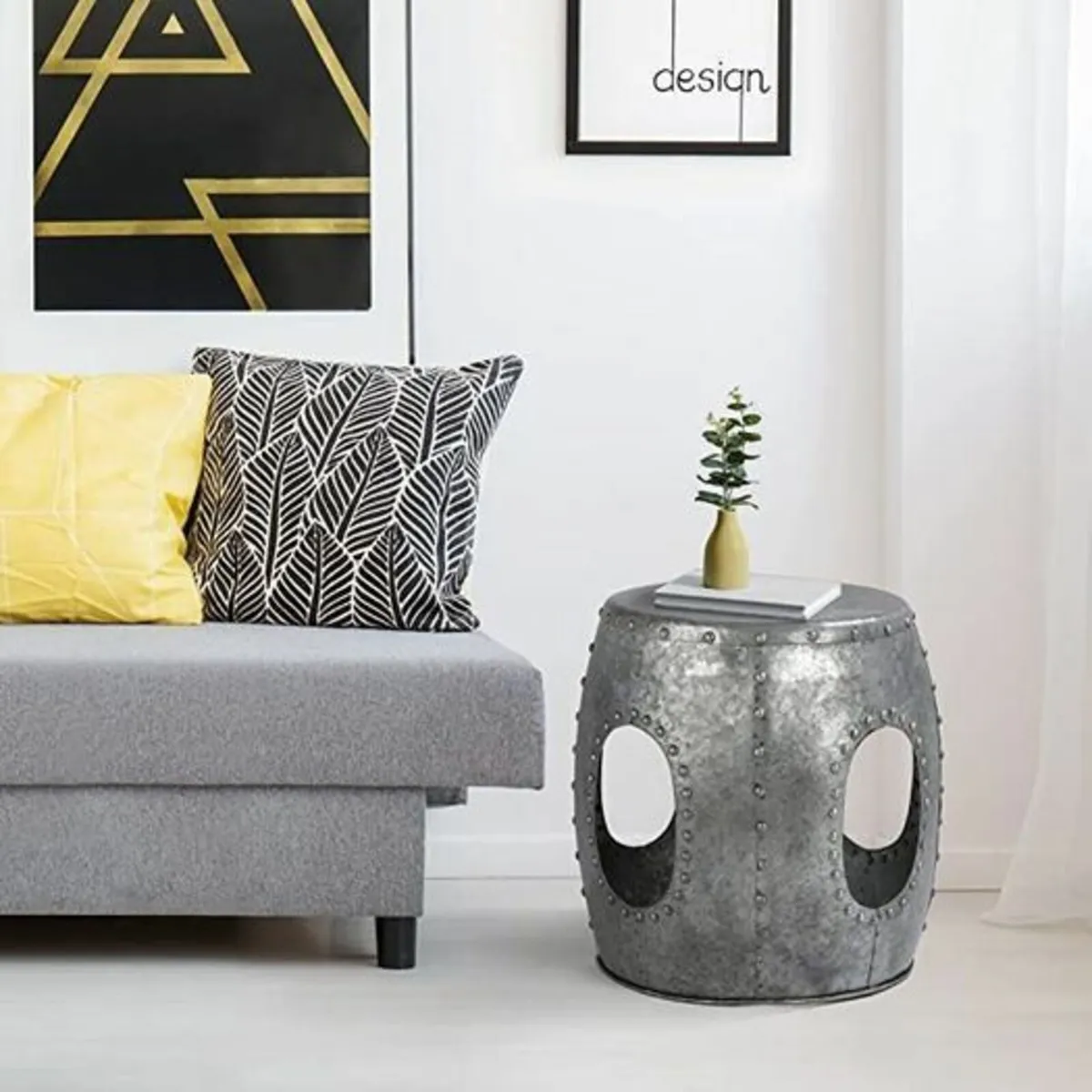 Coffee table Side Table Round Diameter 38 x 43 cm - Image 2