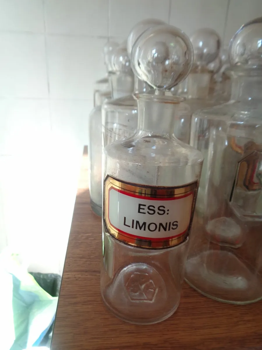 Vintage Apothecary Bottles for Sale - Image 2