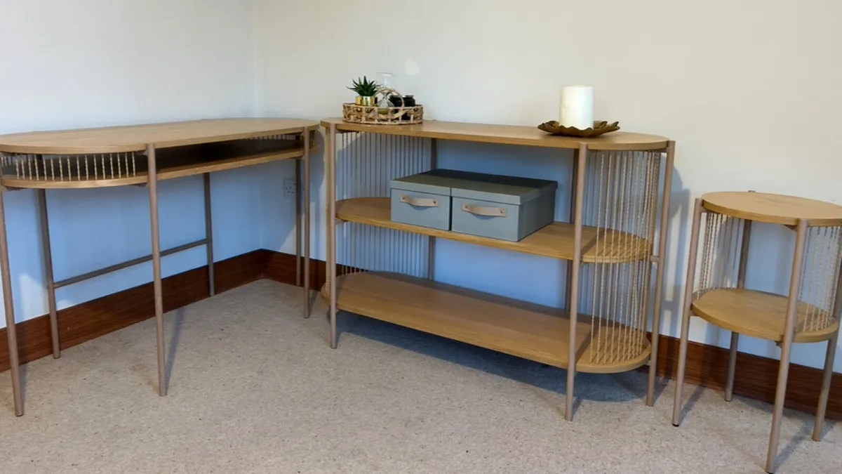 Jysk sideboard & matching desk & side table - Image 1