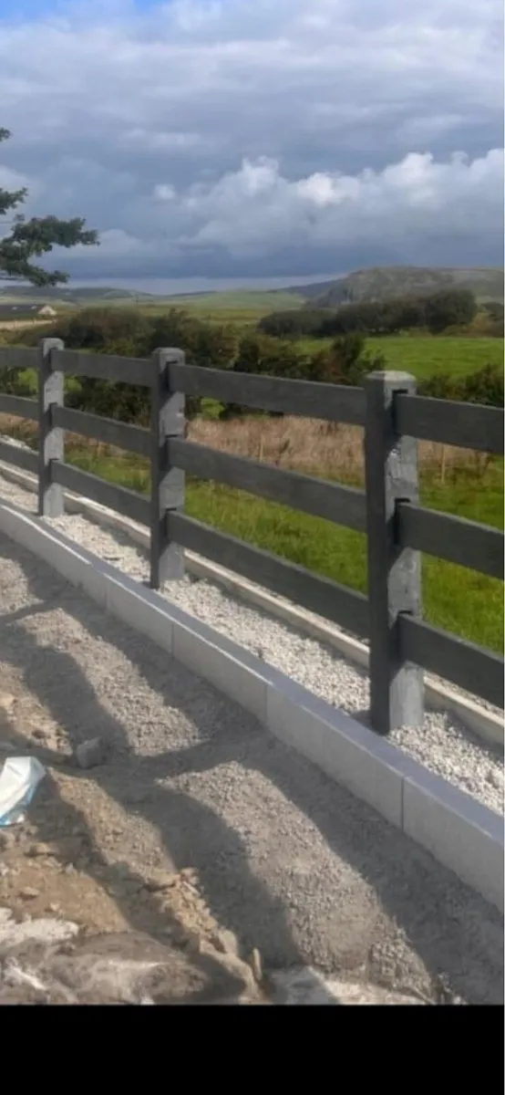 Concrete ranch fencing and concrete panel fencing - Image 4