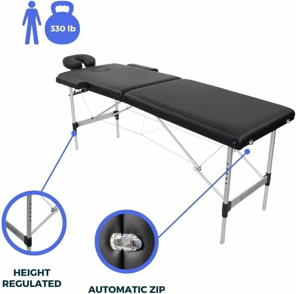Massage Table Bed Aluminium Folding Spa - Image 4