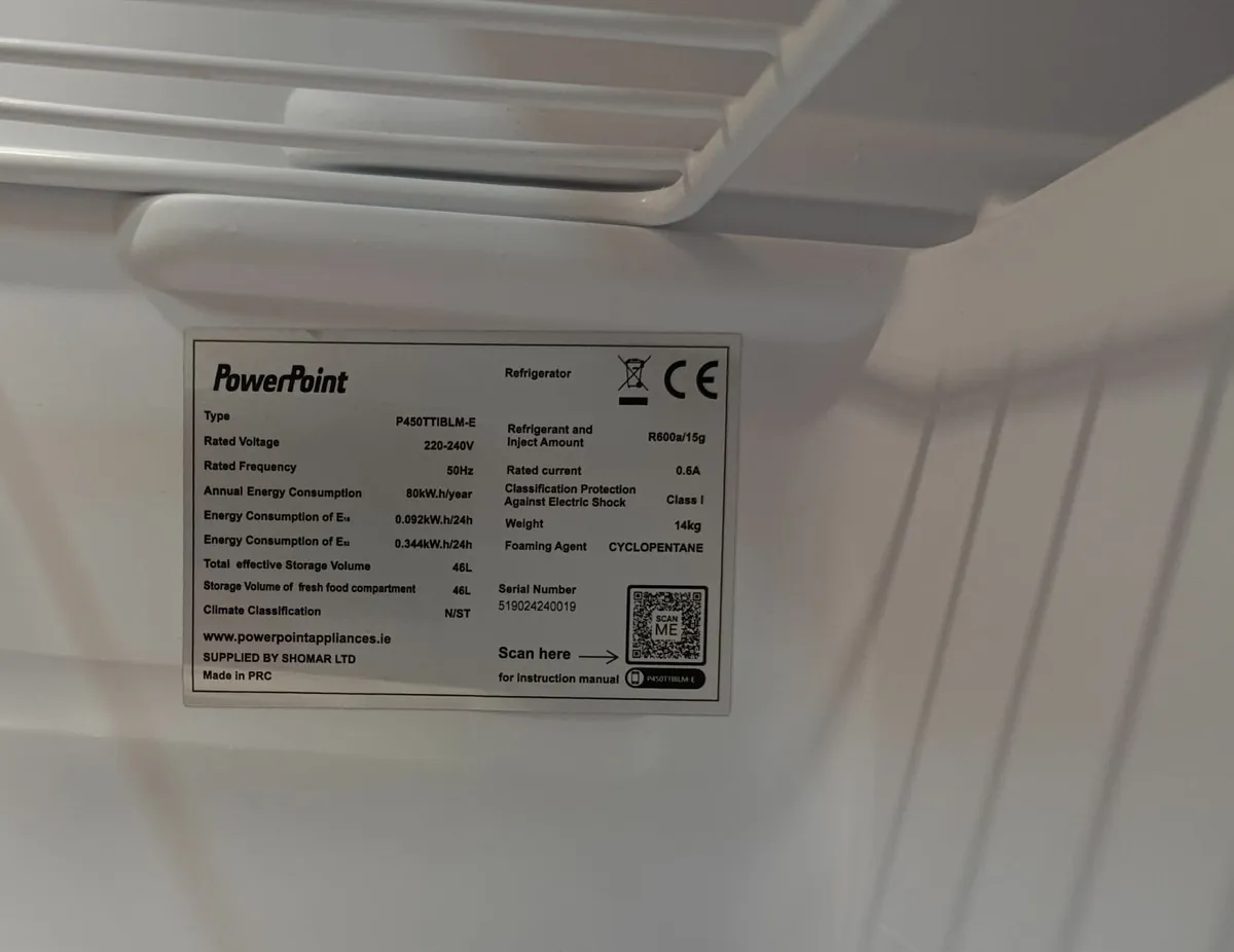 Powerpoint Mini Fridge – Excellent Condition. - Image 4