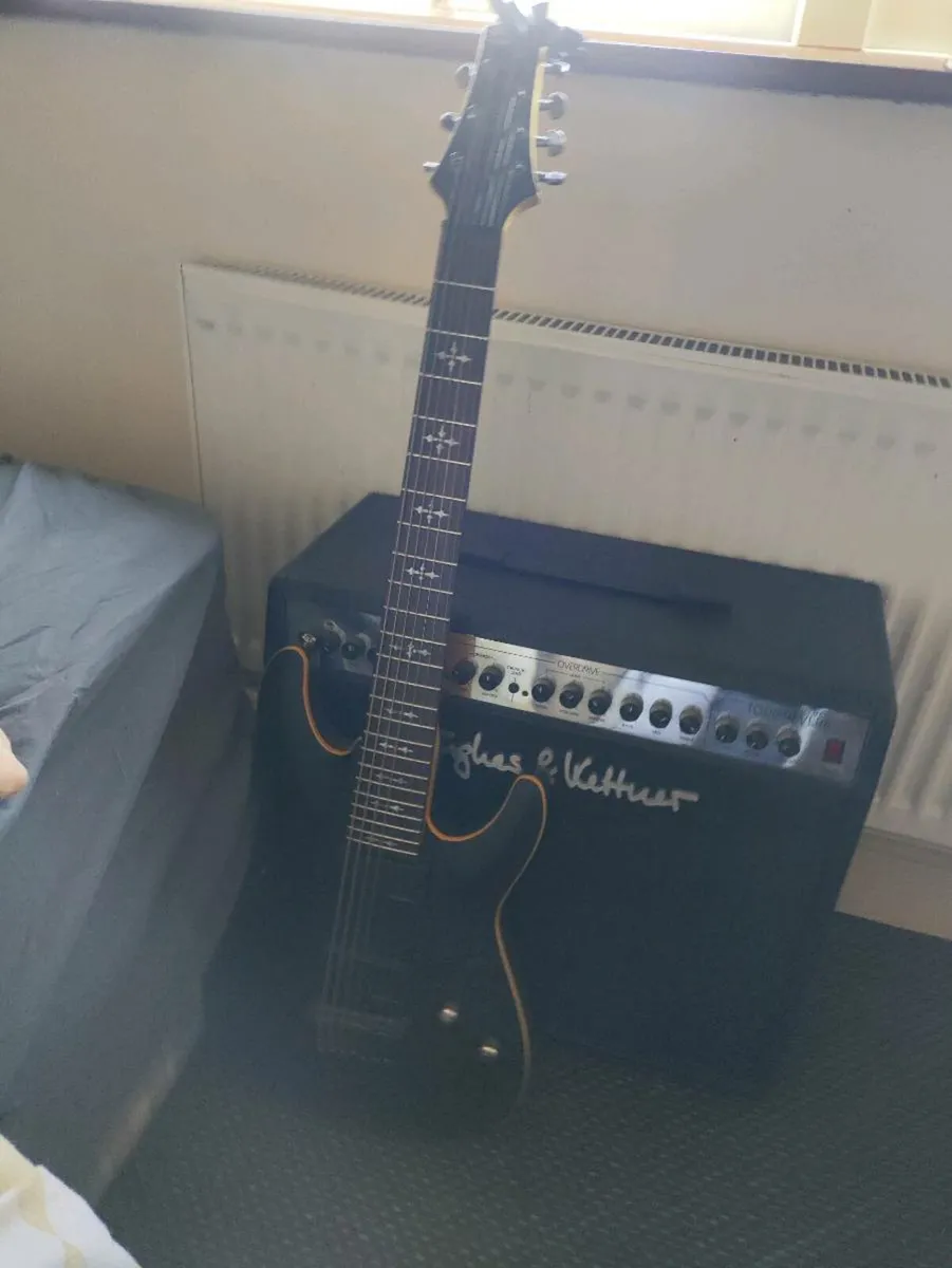 Schecter Demon 7 + 100W AMP - Image 1