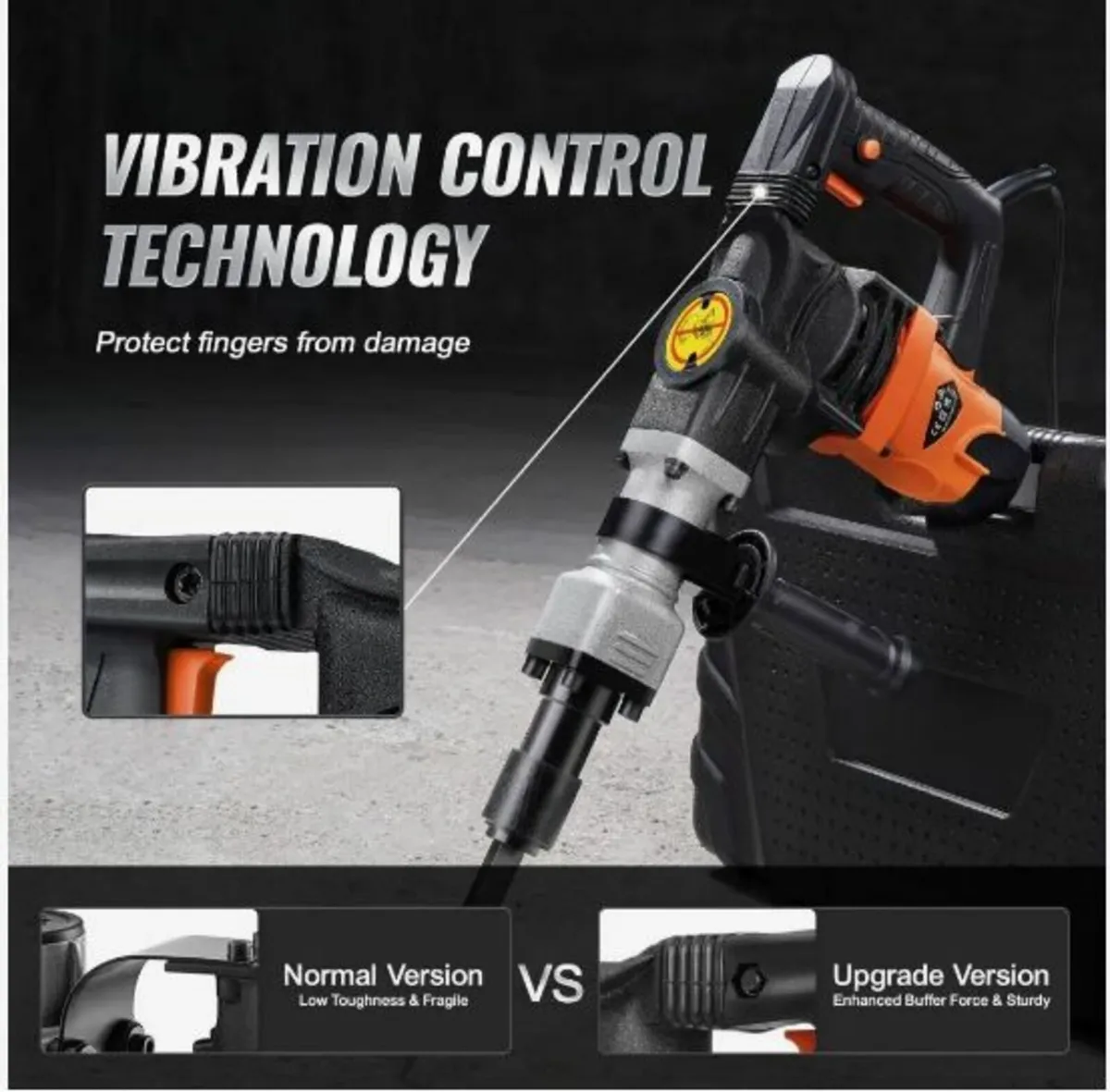 Demolition Jack Hammer Concrete Breaker 1600W - Image 2