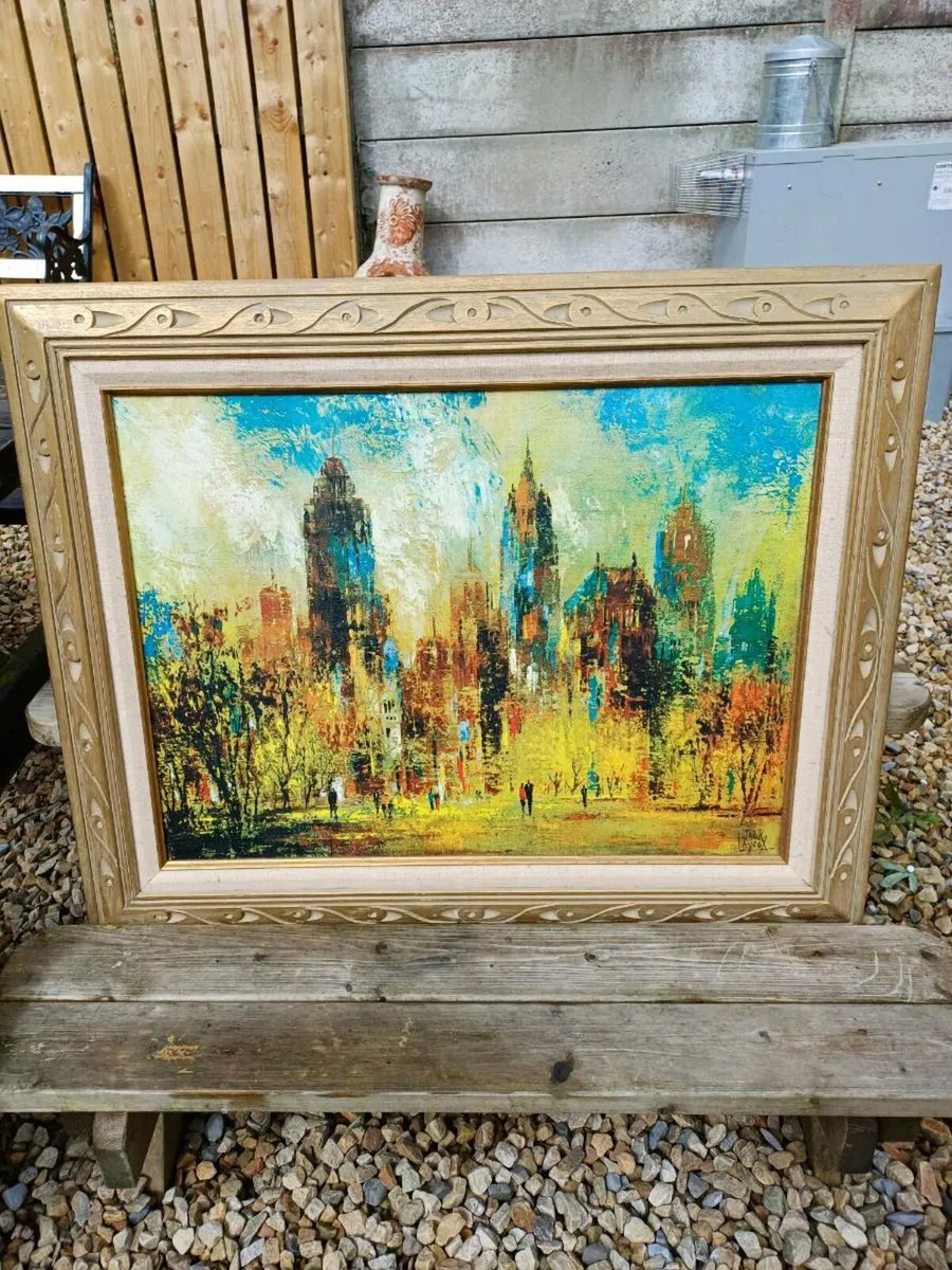 Vintage Jack Laycox Oil on Canvas Painting - Image 1