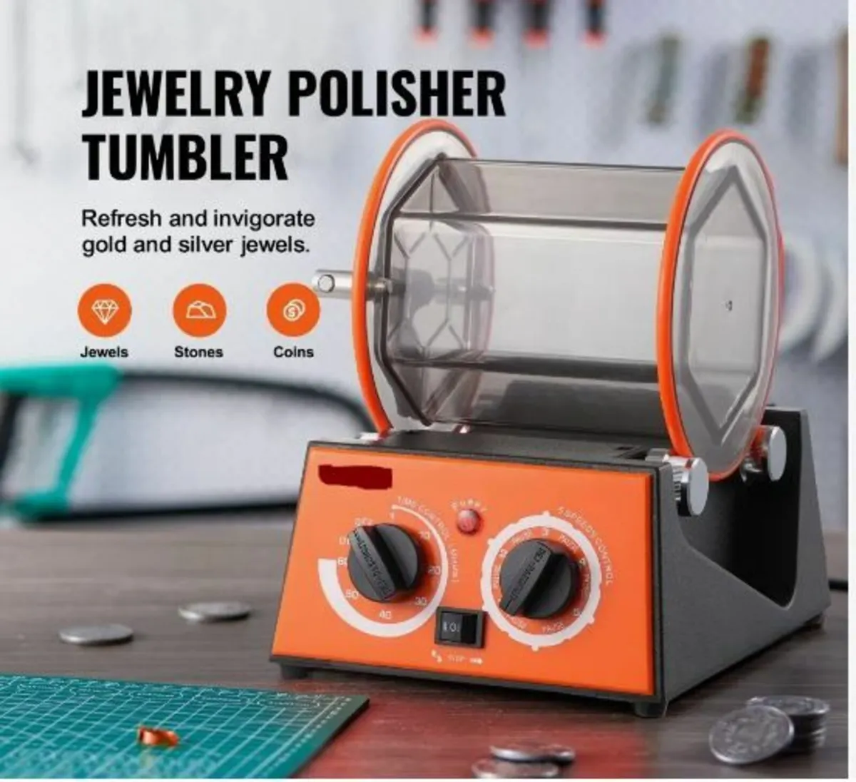 3kg Rotary Tumbler Surface Polisher Jewelry - Image 1