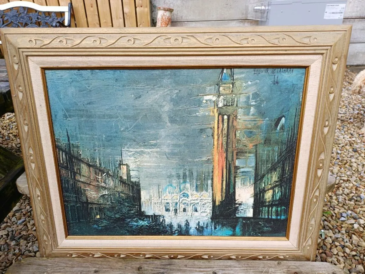 Vintage Original Oil on Canvas Painting - Image 2