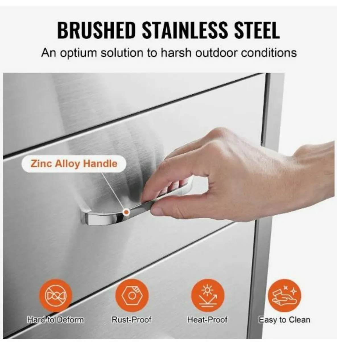 Stainless Steel 3 Chest Of Drawers - Image 2