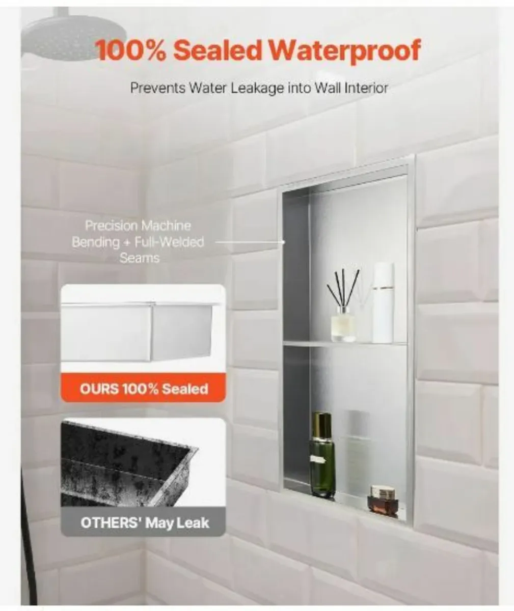 Shower Niche 33.0 x 63.5 x 10.2 cm - Image 2
