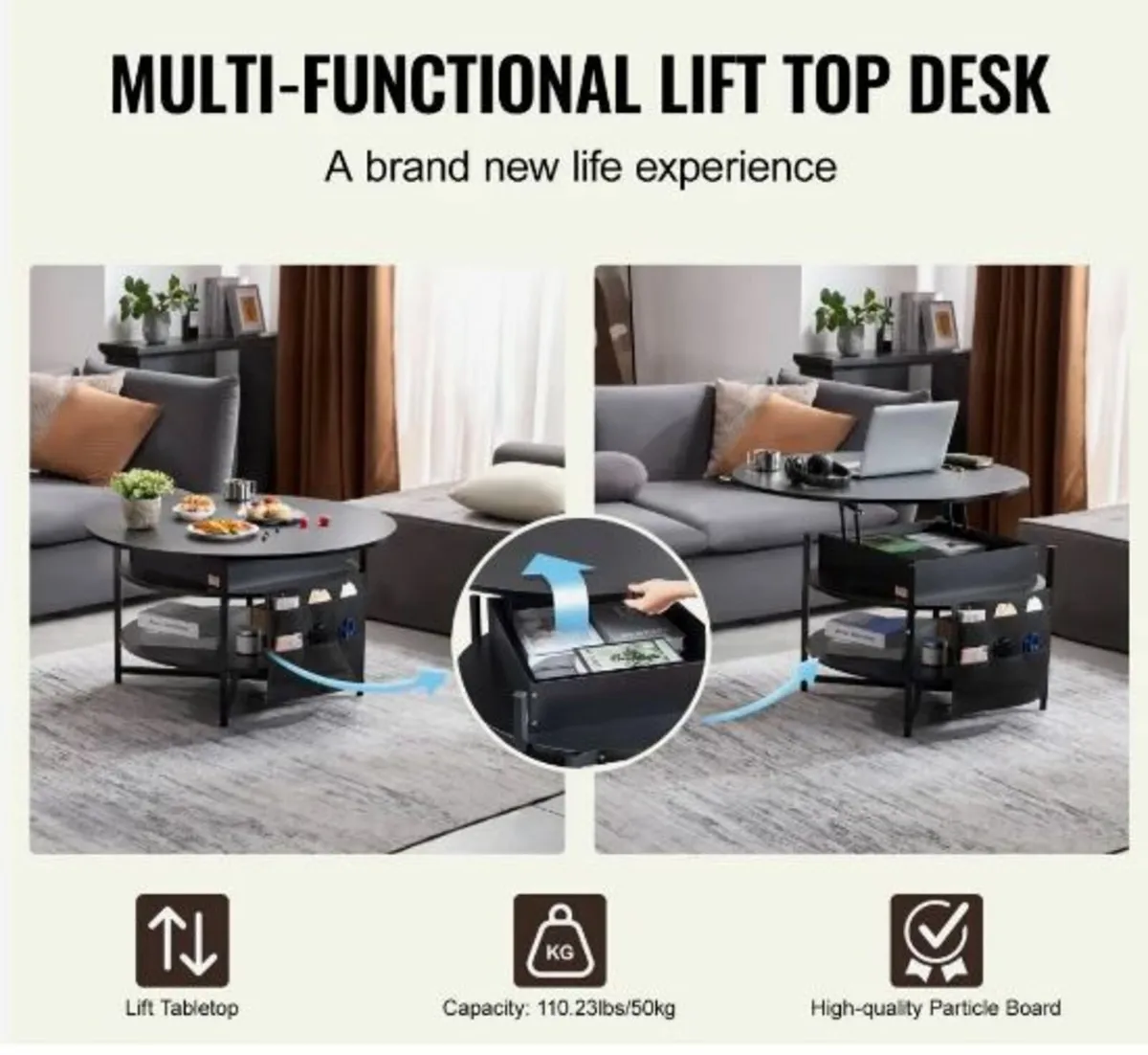 Lift Top Coffee Table - Image 2