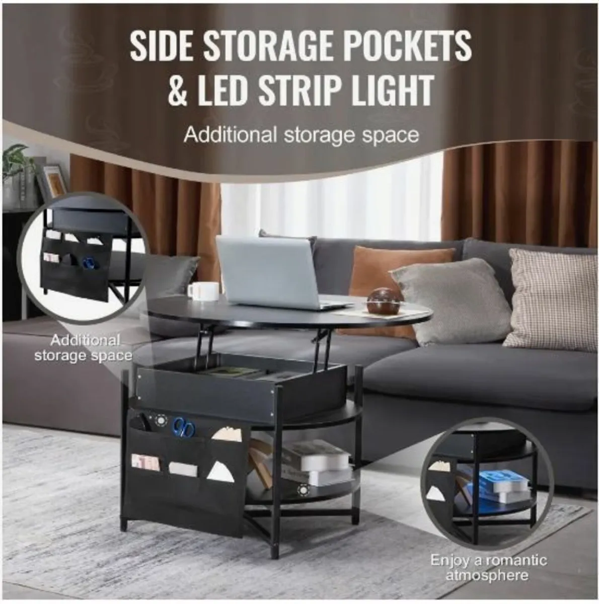 Lift Top Coffee Table - Image 3