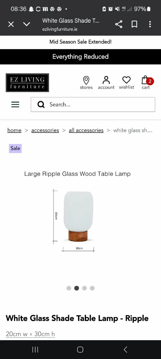 Bedside table lamps - Image 2