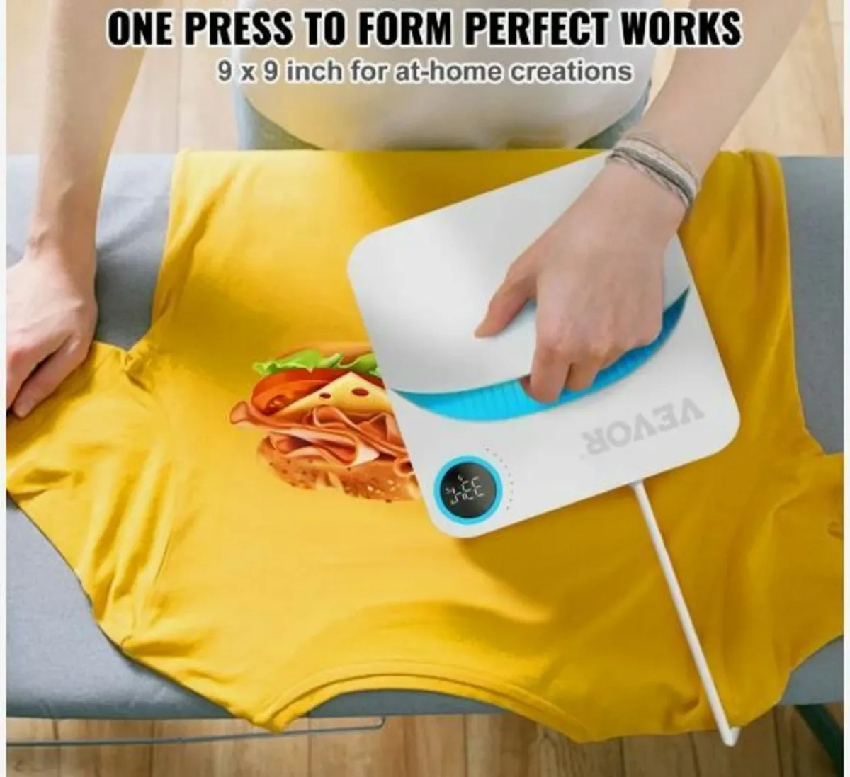 Heat Press 9 x 9 in Portable Easy Press - Image 2