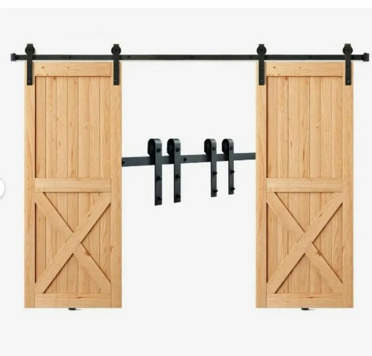 243.8 cm Sliding Barn Door Hardware Kit - Image 3