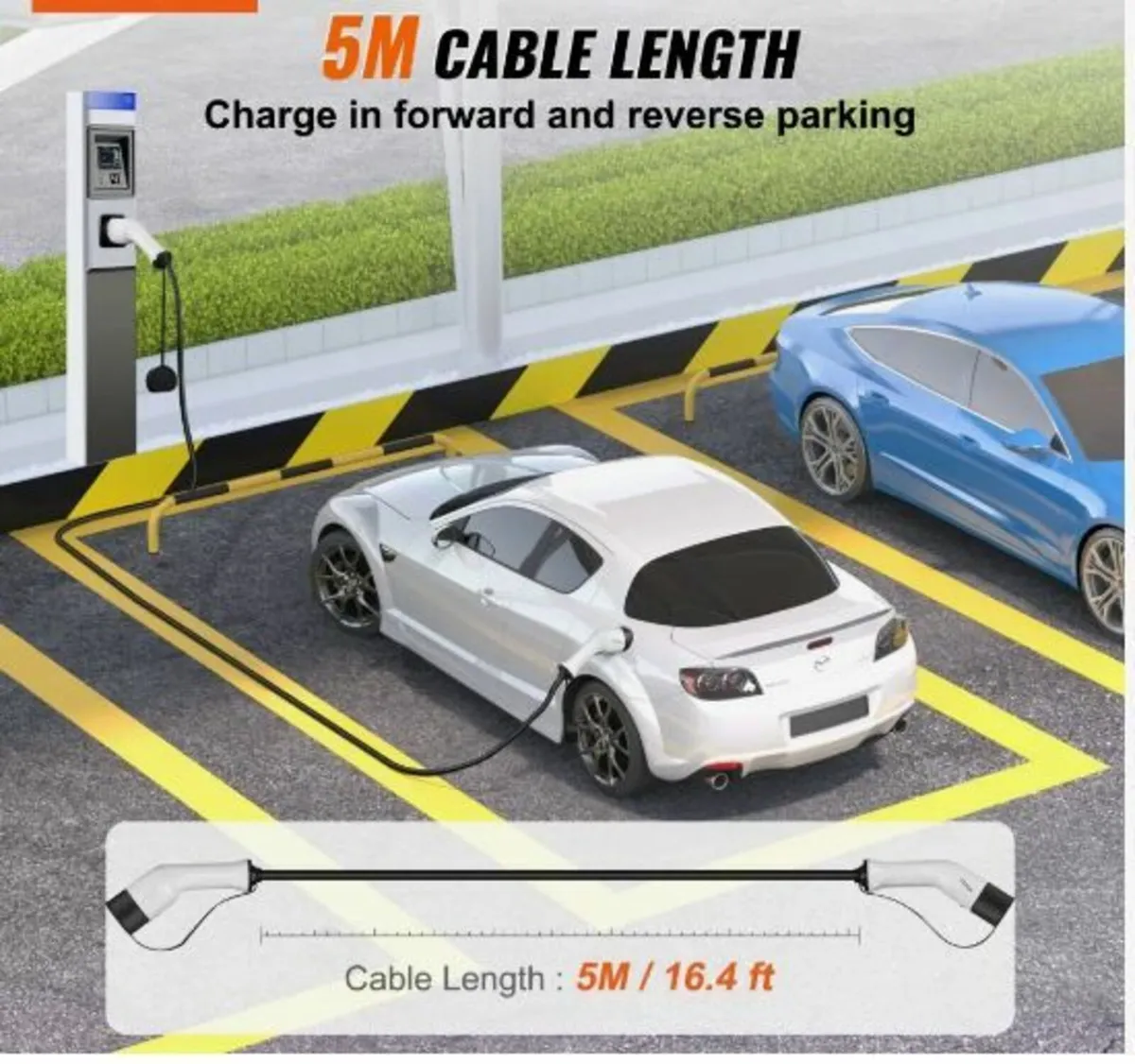 Type 2 to Type 2 EV Charging Cable Electric - Image 2