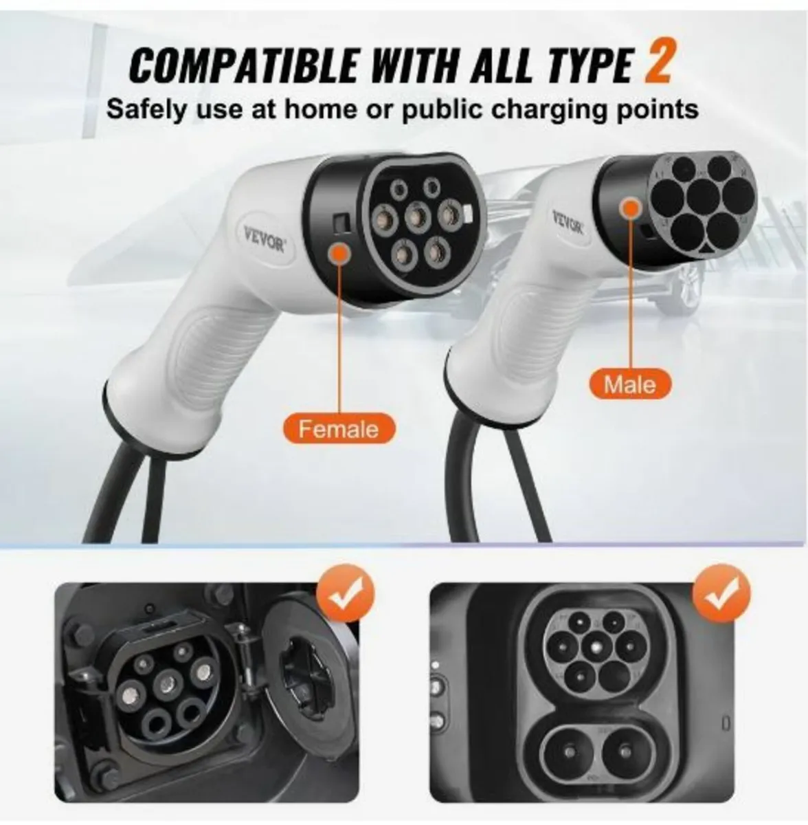 Type 2 to Type 2 EV Charging Cable Electric - Image 3