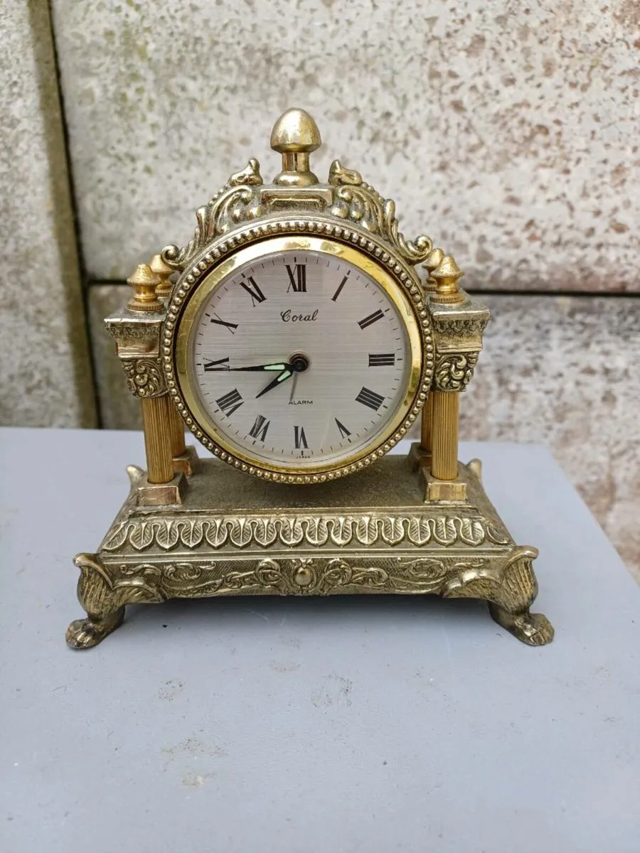1940/50s Brass Alarm Clock - Image 1