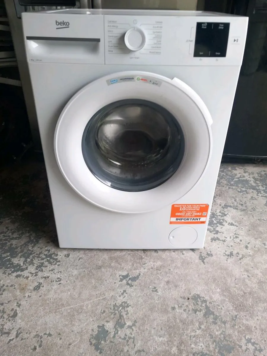 Beko 8kg washing machine ex display model - Image 1