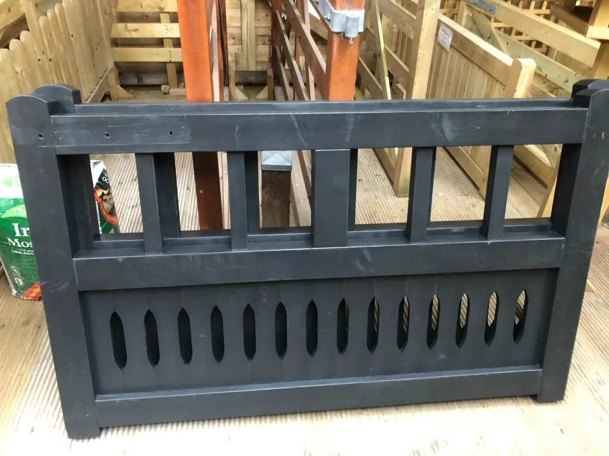 Timber entrance  gate- killconnell Painted black - Image 1
