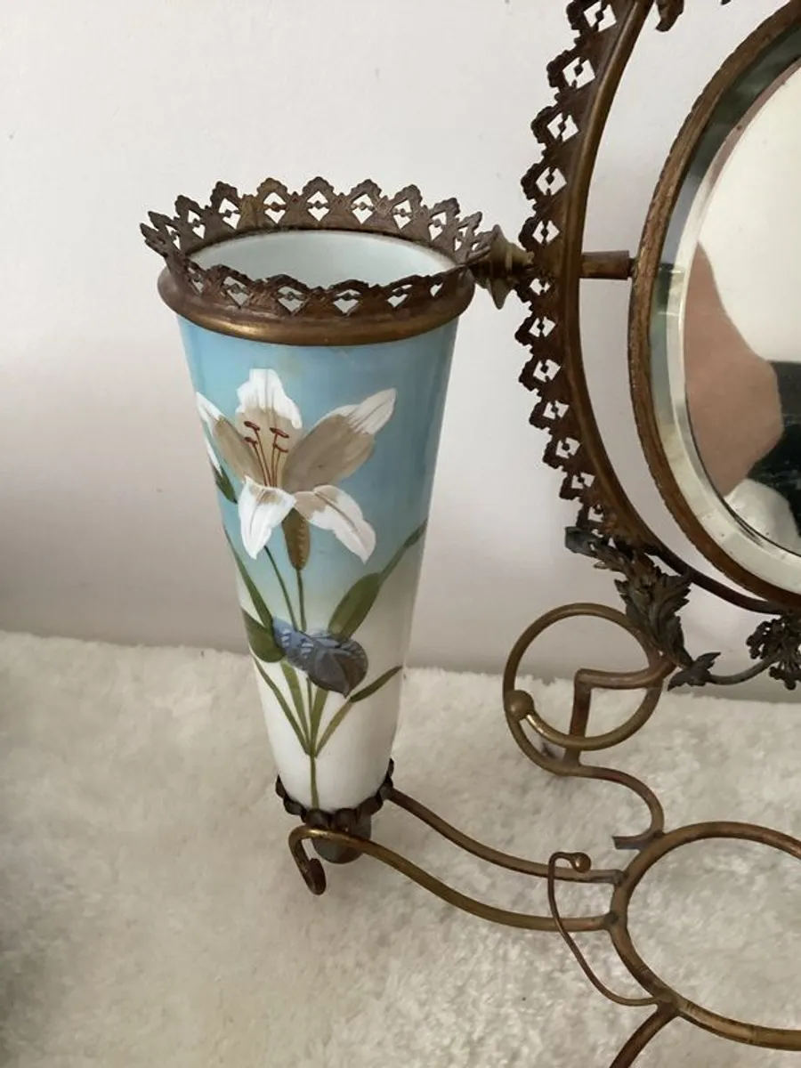French 'Palais  Royal' 19th century dressing table trinket vase stand - Image 2