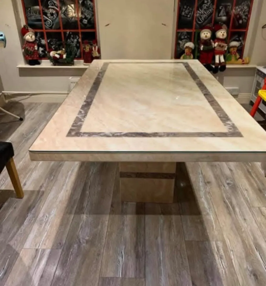 1.8m Italian marble table - Image 2