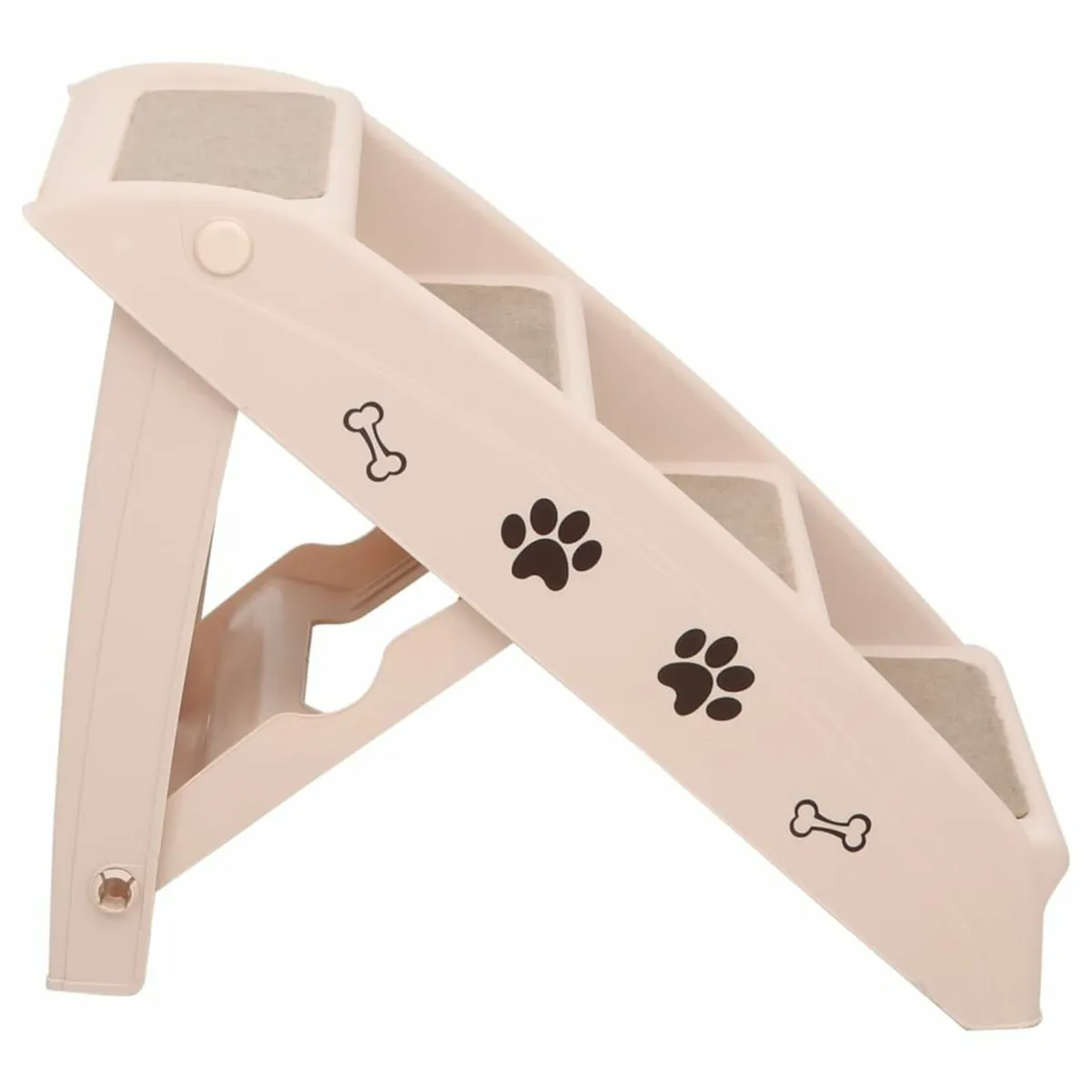 Folding Dog Stairs Cream 62x40x49.5 cm - Image 4
