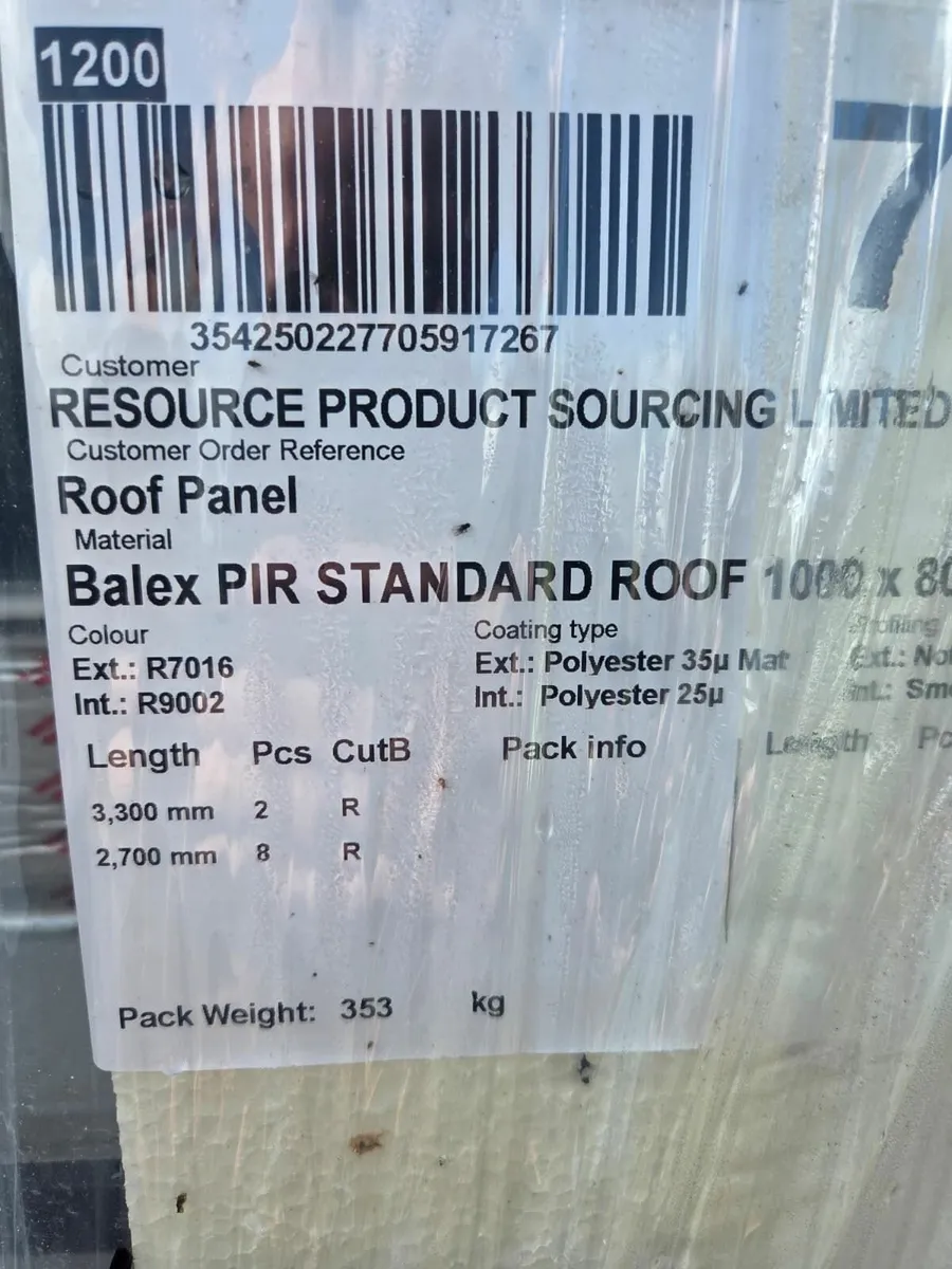 80mm Insulated Roof Panels (please read below) - Image 3