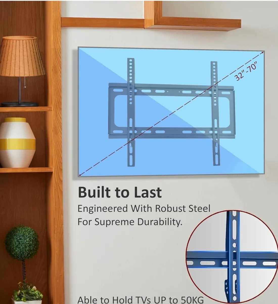 TV Wall Bracket, Heavy Duty 32”-70” tv - Image 4