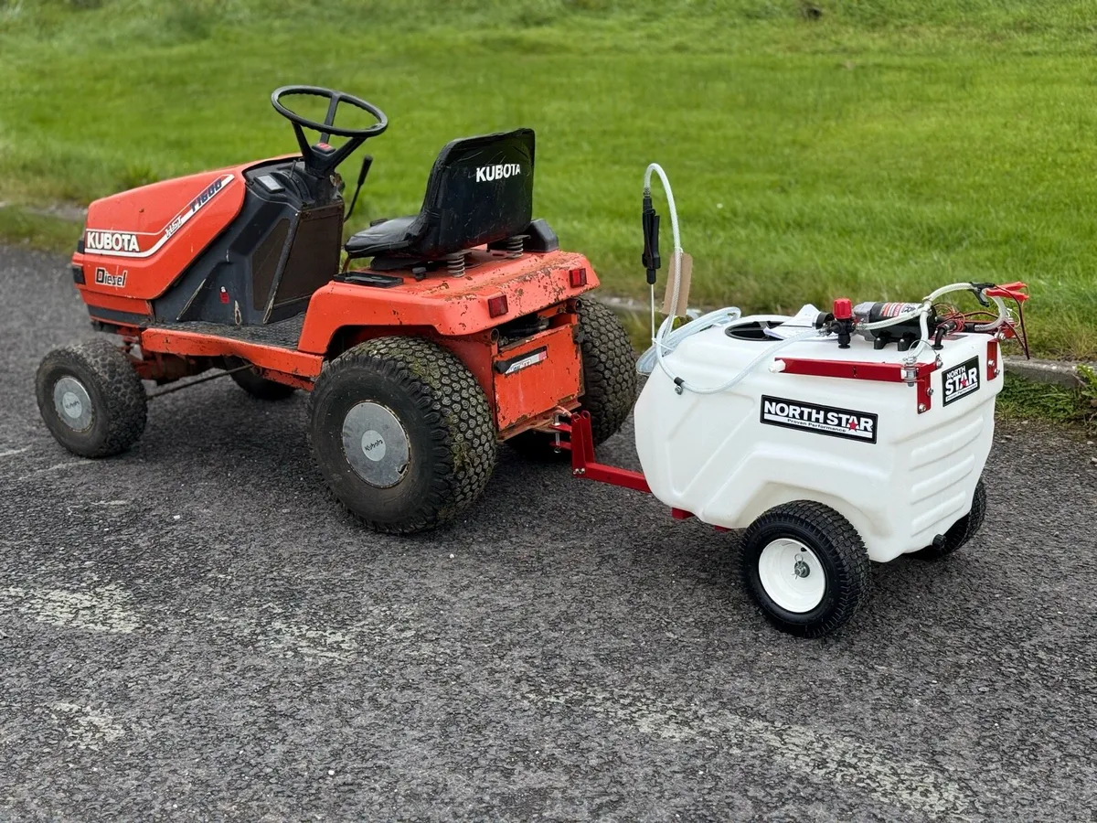 Kubota Diesel Lawnmower Tractor and Sprayer - Image 4