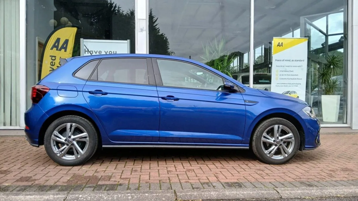 Volkswagen Polo 1.0 TSI 95hp R-line  Reef Blue  1 - Image 3