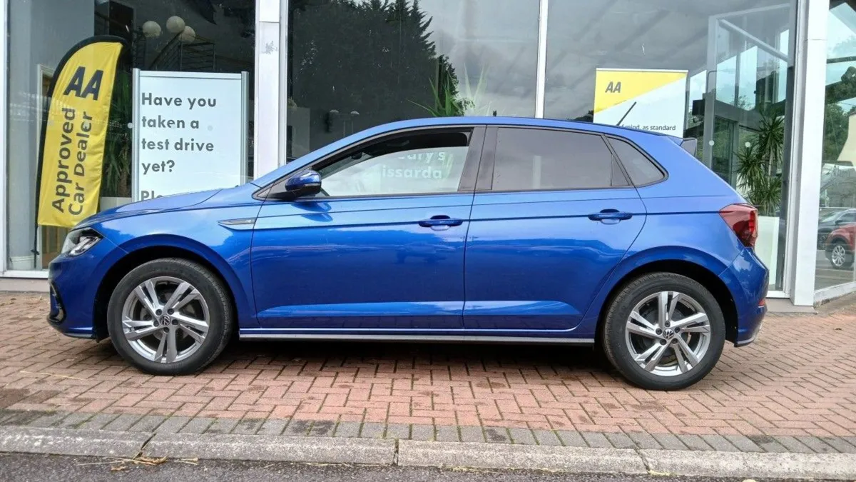 Volkswagen Polo 1.0 TSI 95hp R-line  Reef Blue  1 - Image 4