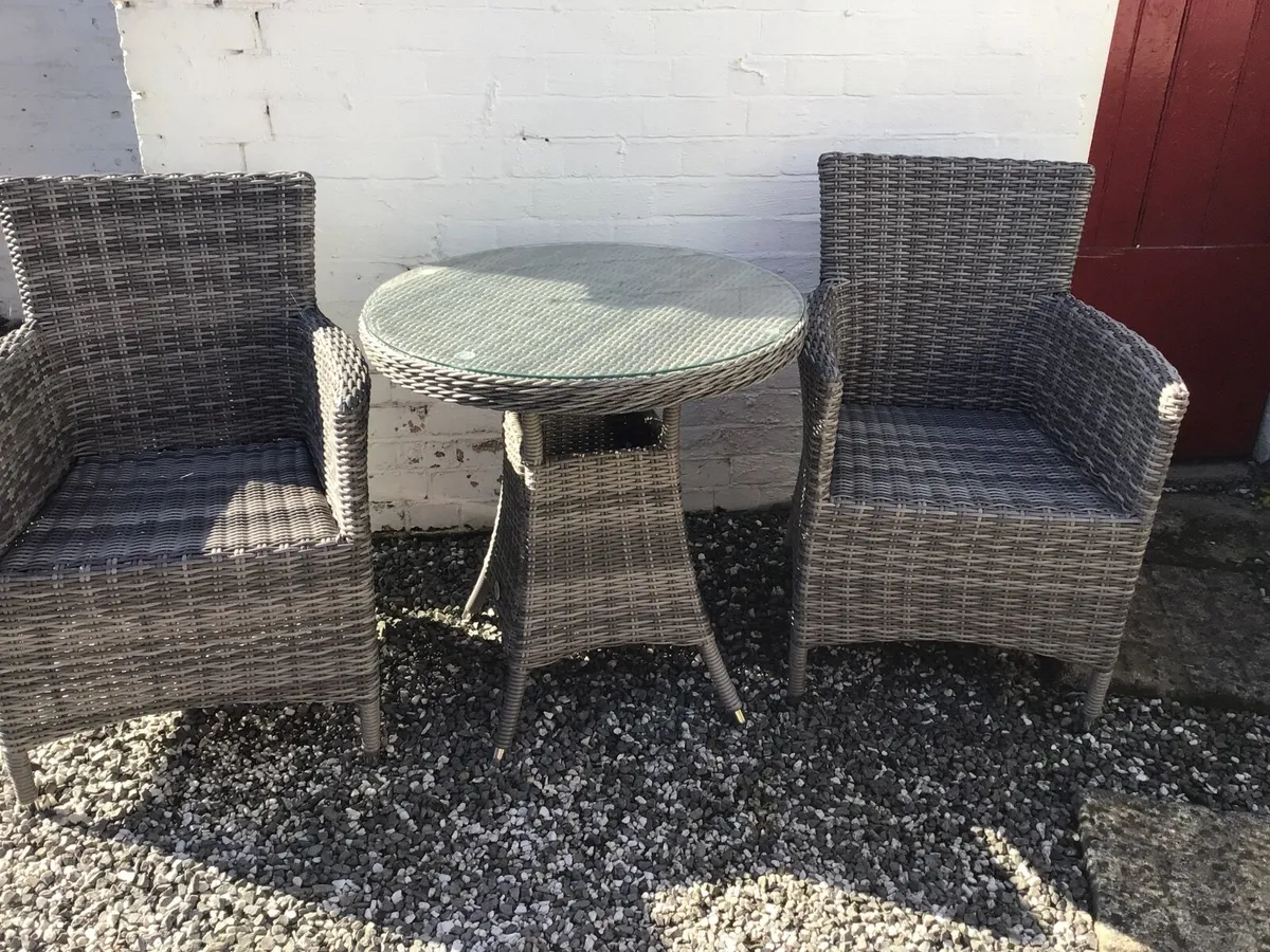 All weather garden bistro set - Image 2