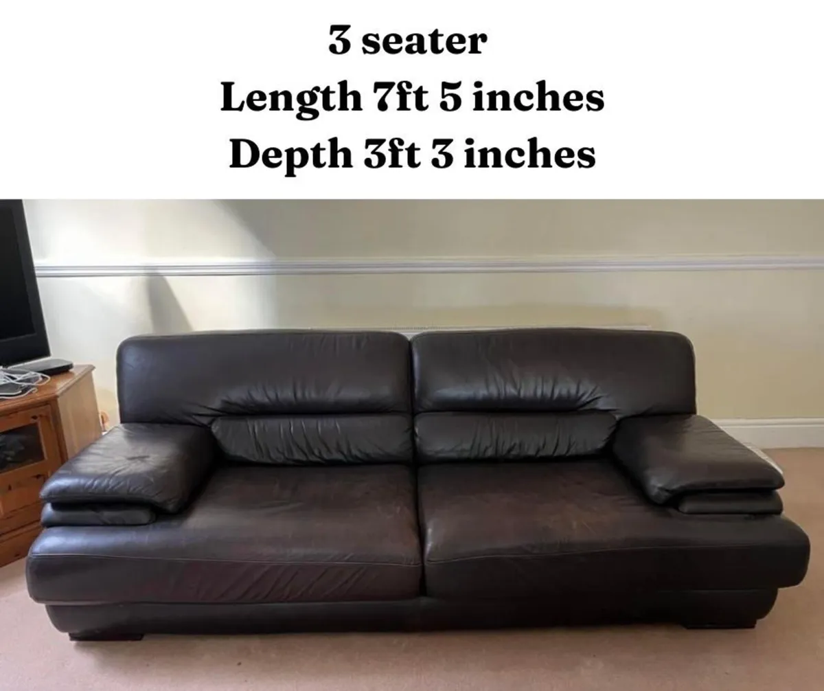 Furniture Leather sofas - Image 1