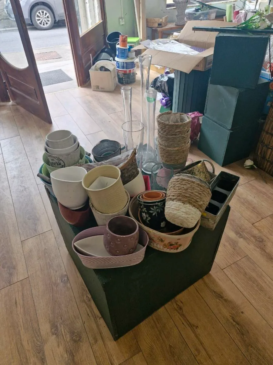 Job lot of 50 assorted pots and vases - Image 1