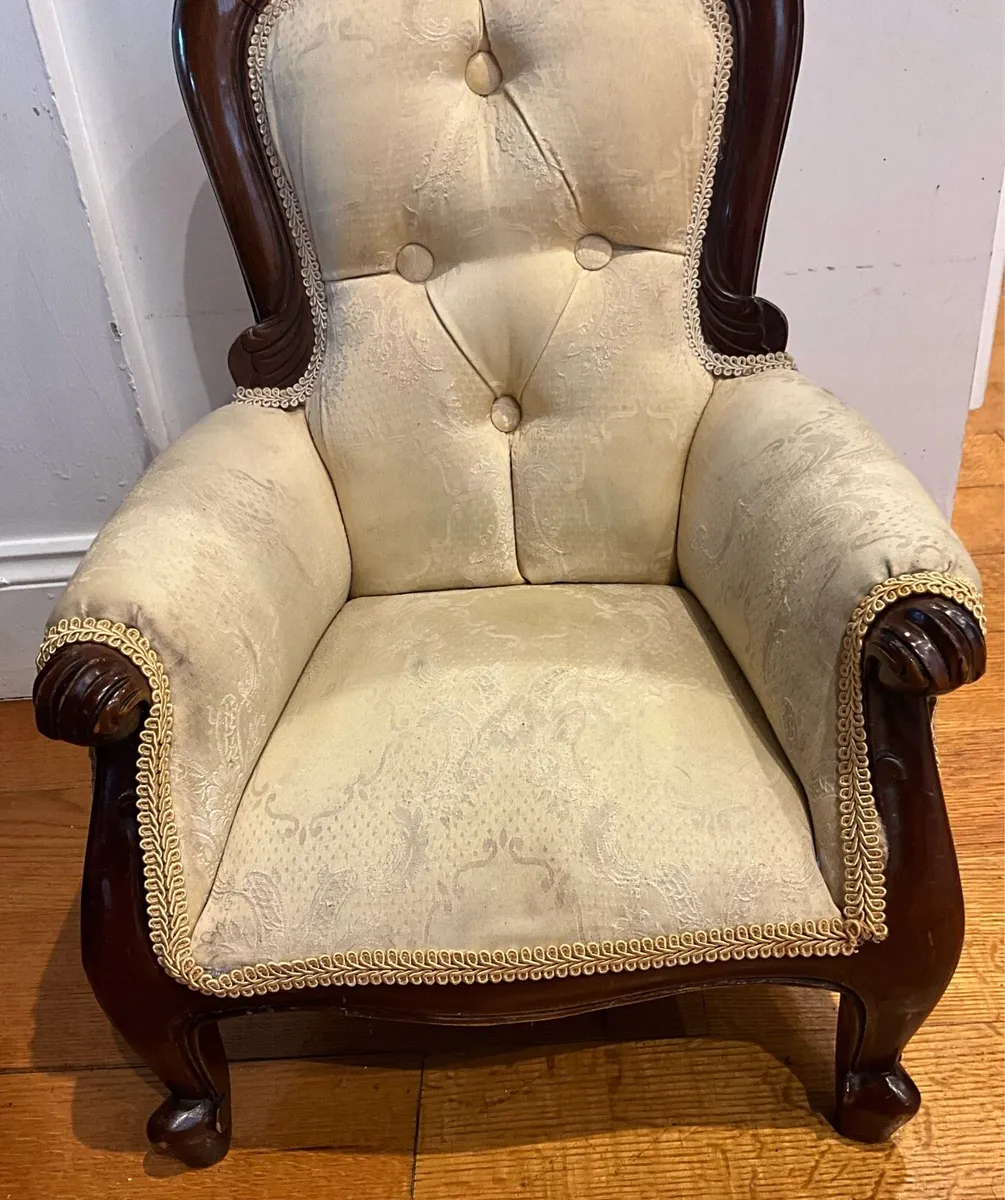 Antique Victorian Miniature Sample Chair - Image 2
