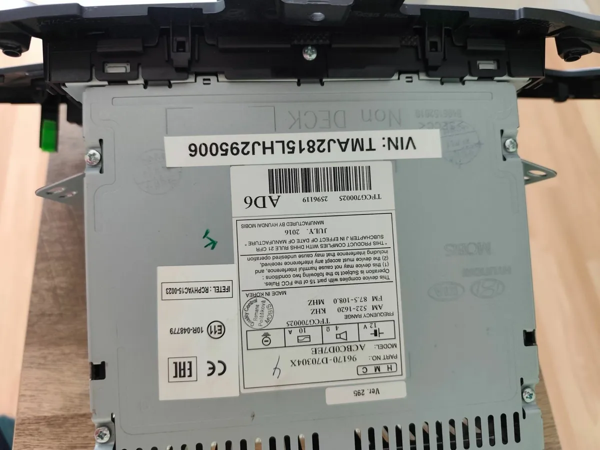 Radio HYUNDAI TUCSON (TL, TLE) 1.7 CRDi [2015-2020 - Image 3