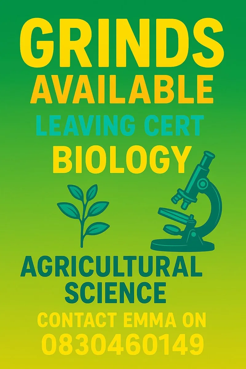 Leaving Cert Agricultural Science & Biology Grinds